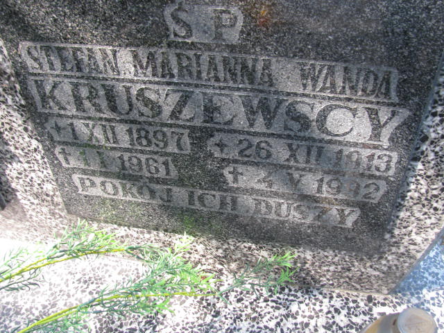 Marianna Wanda Kruszewska 1913 Bystrzyca Kłodzka - Grobonet - Wyszukiwarka osób pochowanych