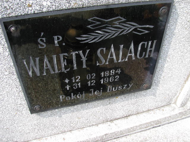 Walenty Salach 1884 Bystrzyca Kłodzka - Grobonet - Wyszukiwarka osób pochowanych