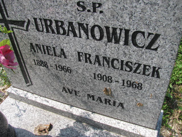Aniela Urbanowicz 1888 Bystrzyca Kłodzka - Grobonet - Wyszukiwarka osób pochowanych