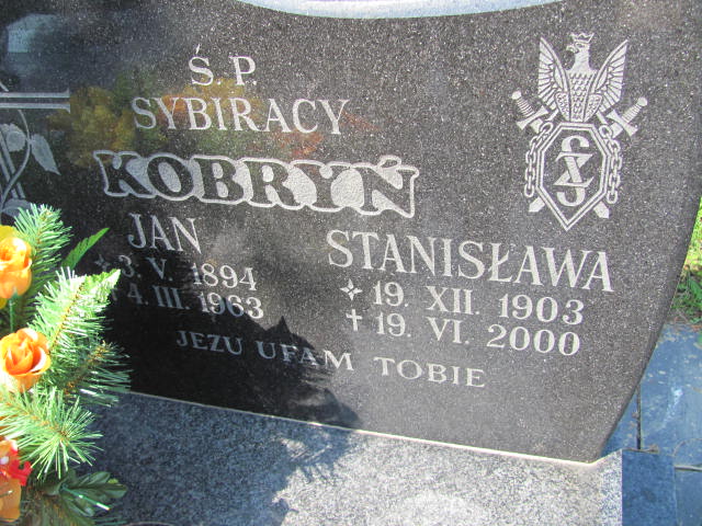 Jan Kobryń 1894 Bystrzyca Kłodzka - Grobonet - Wyszukiwarka osób pochowanych