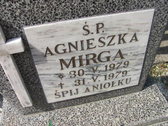 Agnieszka Mirga 1979 Bystrzyca Kłodzka - Grobonet - Wyszukiwarka osób pochowanych