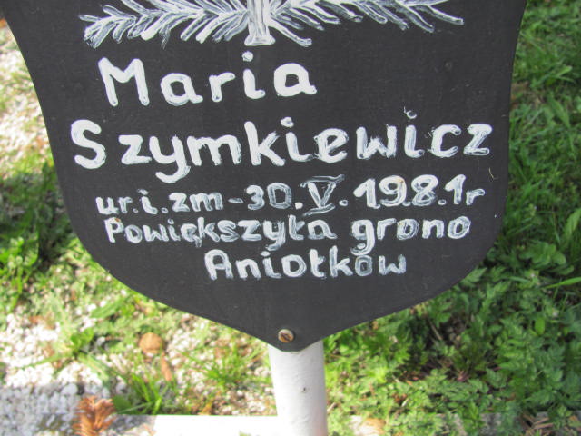Maria Szymkiewicz 1981 Bystrzyca Kłodzka - Grobonet - Wyszukiwarka osób pochowanych