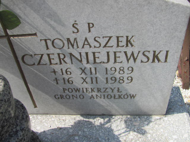Tomasz Czerniejewski 1989 Bystrzyca Kłodzka - Grobonet - Wyszukiwarka osób pochowanych