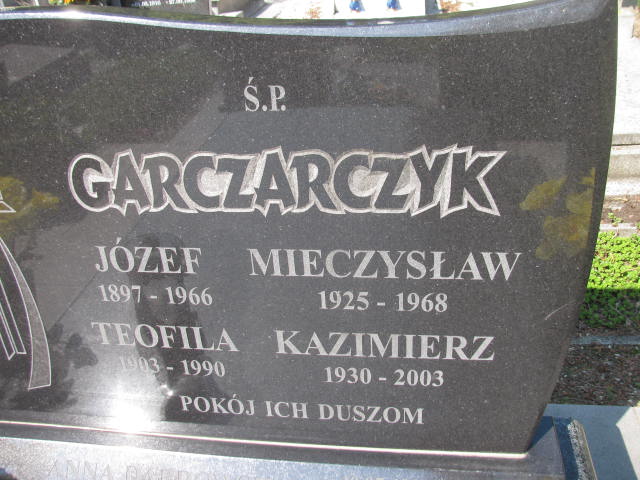 Teofila Garncarczyk 1903 Bystrzyca Kłodzka - Grobonet - Wyszukiwarka osób pochowanych