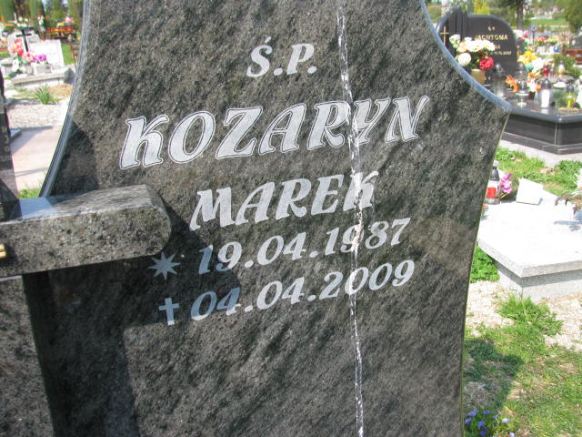 Marek Kozaryn 1987 Bystrzyca Kłodzka - Grobonet - Wyszukiwarka osób pochowanych