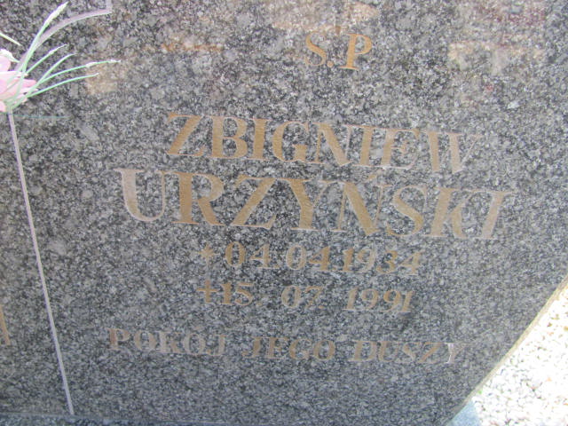 Zbigniew Urzyński 1934 Bystrzyca Kłodzka - Grobonet - Wyszukiwarka osób pochowanych