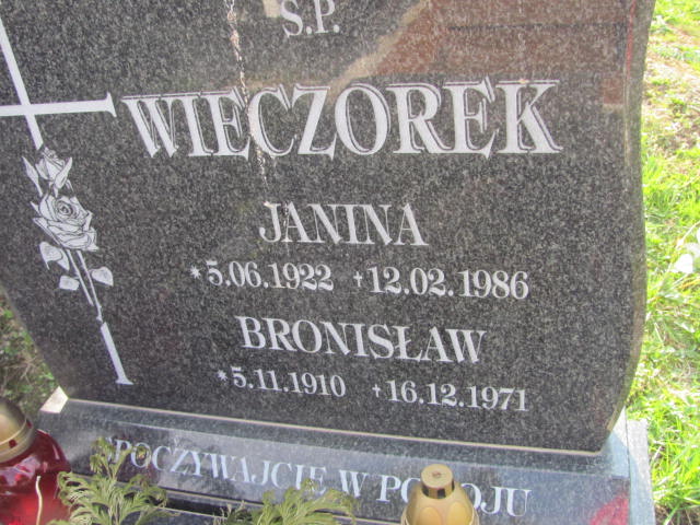 Bronisław Wieczorek 1910 Bystrzyca Kłodzka - Grobonet - Wyszukiwarka osób pochowanych