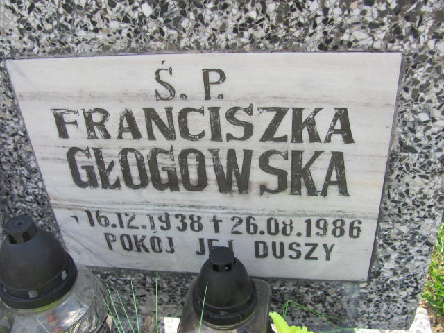Franciszka Głogowska 1938 Bystrzyca Kłodzka - Grobonet - Wyszukiwarka osób pochowanych