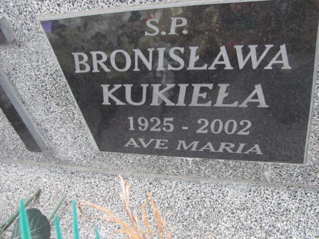 Bronisława Kukieła 1925 Bystrzyca Kłodzka - Grobonet - Wyszukiwarka osób pochowanych
