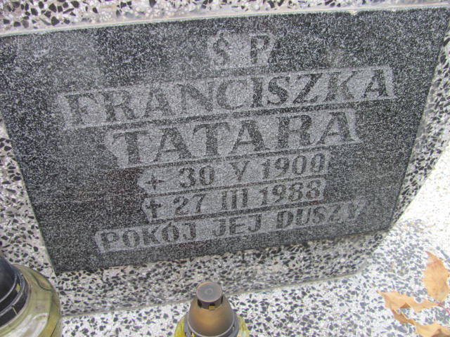 Franciszka Tatara 1900 Bystrzyca Kłodzka - Grobonet - Wyszukiwarka osób pochowanych