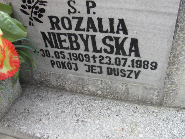 Rozalia Niebylska 1909 Bystrzyca Kłodzka - Grobonet - Wyszukiwarka osób pochowanych