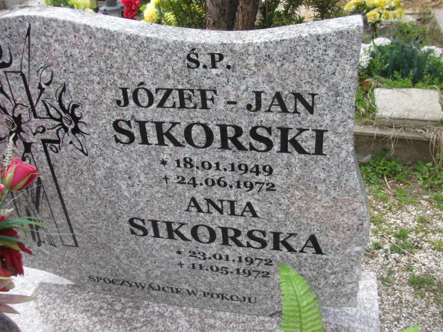 Józef Sikorski 1949 Bystrzyca Kłodzka - Grobonet - Wyszukiwarka osób pochowanych