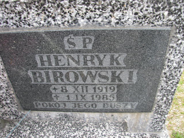 Grób Henryk Birowski