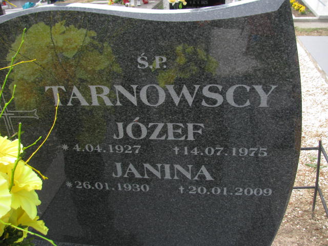 Józef Tarnowski 1927 Bystrzyca Kłodzka - Grobonet - Wyszukiwarka osób pochowanych