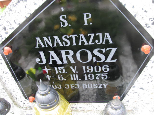 Anastazja Jarosz 1906 Bystrzyca Kłodzka - Grobonet - Wyszukiwarka osób pochowanych