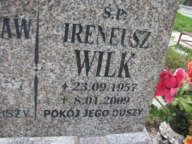Ireneusz Wilk 1957 Bystrzyca Kłodzka - Grobonet - Wyszukiwarka osób pochowanych