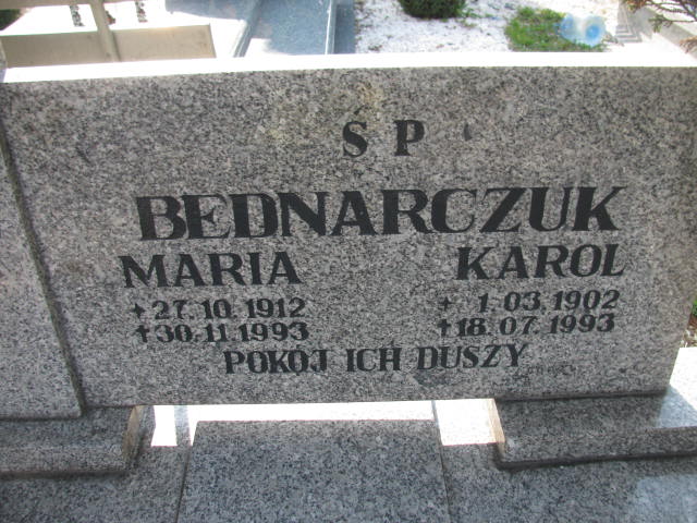 Maria Bednarczuk 1912 Bystrzyca Kłodzka - Grobonet - Wyszukiwarka osób pochowanych