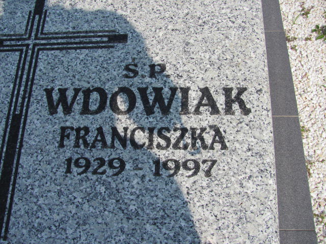 Franciszka Wdowiak 1929 Bystrzyca Kłodzka - Grobonet - Wyszukiwarka osób pochowanych