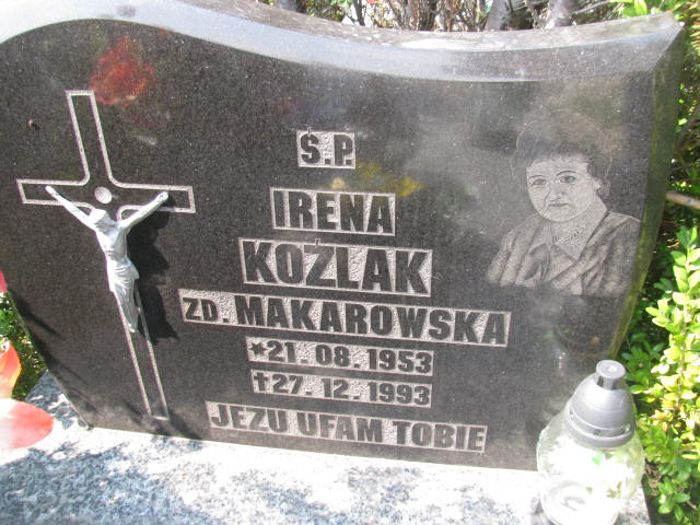 Irena Koźlak 1953 Bystrzyca Kłodzka - Grobonet - Wyszukiwarka osób pochowanych