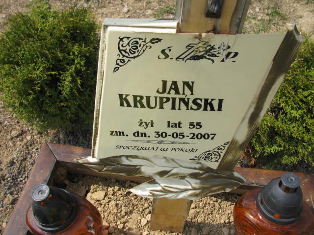 Jan Kazimierz Krupiński 1951 Bystrzyca Kłodzka - Grobonet - Wyszukiwarka osób pochowanych