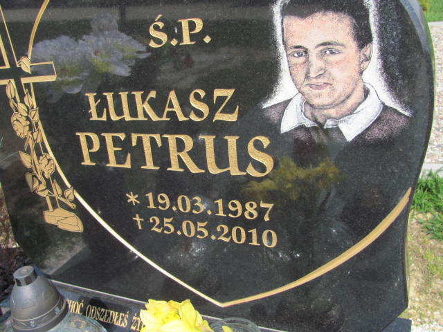 Łukasz Petrus 1987 Bystrzyca Kłodzka - Grobonet - Wyszukiwarka osób pochowanych