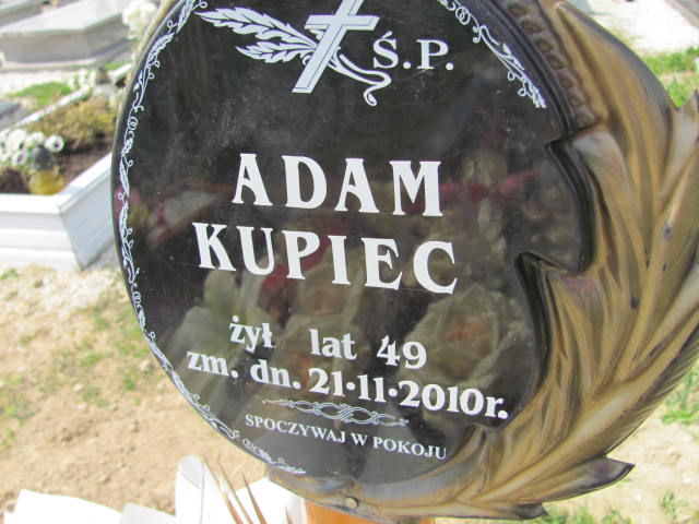 Adam Kupiec 1961 Bystrzyca Kłodzka - Grobonet - Wyszukiwarka osób pochowanych