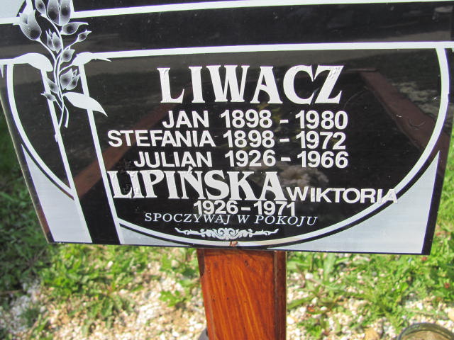 Jan Liwacz 1898 Bystrzyca Kłodzka - Grobonet - Wyszukiwarka osób pochowanych