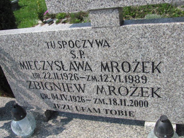 Zbigniew Mrożek 1926 Bystrzyca Kłodzka - Grobonet - Wyszukiwarka osób pochowanych